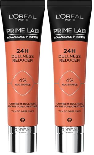 Base de Teint Soin 24H L'Oréal Prime Lab anti-teint terne formule Niacinamide