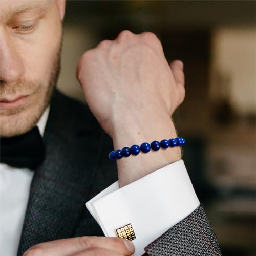 Healing Crystal Bracelet for Women 8mm Natural Stone Crystal Beaded Bracelets Adjustable Handmade Gemstone Bracelet Healing Jewelry Mother's Day Gifts for Women3