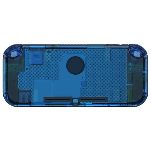 Image of eXtremeRate Crystal Clear Blue DIY Replacement Shell for Nintendo Switch Lite, NSL Handheld Controller Housing w /Screen Protector, Custom Case Cover for Nintendo Switch Lite [Controller NOT Included]