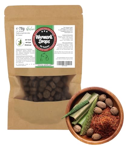 Wurmerli Katzenleckerlis & Katzensnack Huhn für Katzen | Zuckerfrei & ohne Zuckerzusatz mit Aloe Vera & Grüner Walnuss | Schonend getrocknet &...