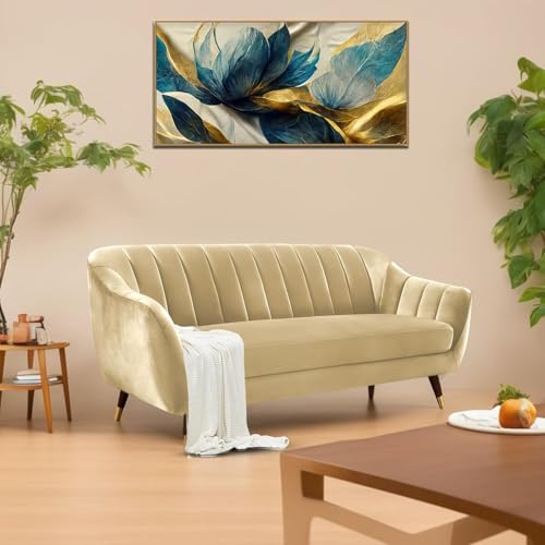 Image of Casaliving Anyse 3 Seater Sofa Set for Living Room (Cream Fabric) Premium Fabric Sofa Set