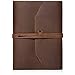REFILLABLE LEATHER JOURNAL Writing Notebook - Lay Flat Lined Notebook, Handmade Leather Bound Diary for Men & Women, Best Gift for Travel Diary, Creative Writing & Notebooks to write in, Large 6x8