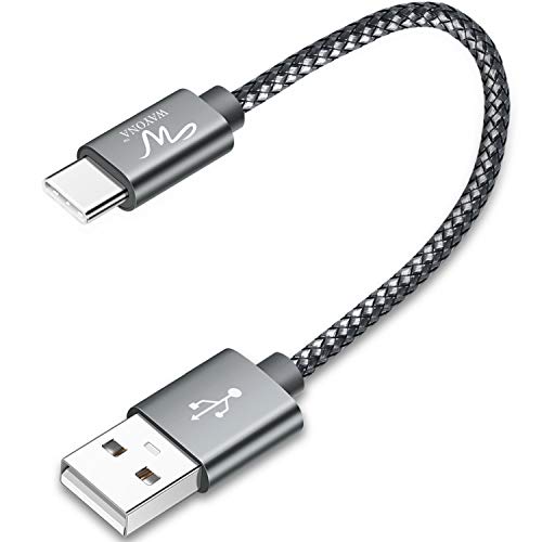 Wayona USB Type C Short 65W/3A Fast Charging Data Cable for Power...