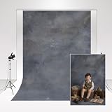 Kate Foto Hintergrund Grau-ViolettPortrait Portrait Fotografie Hintergrund Requisiten 1,5x2,2m/5x7ft dunkelgrau Stu ...