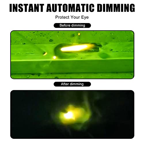 Schweißerbrille: Solarbetriebene Automatischer Schweißerbrille mit 5 Stück Ersatzgläser, Einstellbare Schweißaugenschutzbrille Schweißzubehör, Blendschutz-Schweißerbrille für Schweißschutz