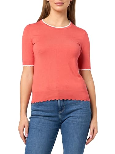 Image of Nautica Women's Crew Neck Solid Short Sleeve Sweater