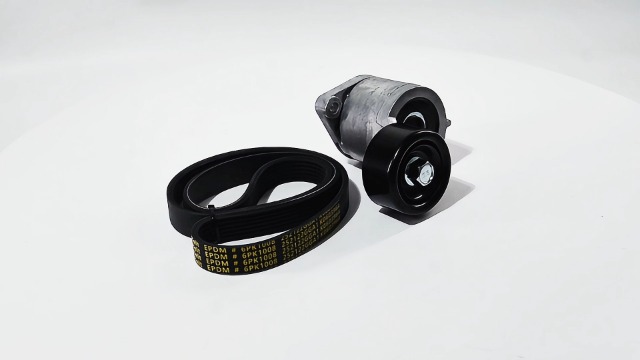 Image of K060396A Serpentine Belt Drive Tensioner Pulley Kit Fit for 19-20 Santa Fe,16-18 Santa Fe Sport,15-19 Sonata,16-20 Optima,17-22 Sportage,2.0L /2.4L Gas,Replace 252802GGB2,252802GGC3