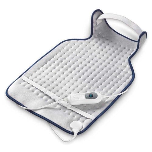 medisana HP 460 Neck and Back Heating Cushion, Heat Cushion with 3 Temperature Levels, Overheating Protection, Automatic Shut-Off, Washable, for Back, Neck and Shoulder