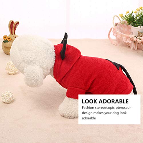 Disfraz Demonio 3D Para Perro Talla XL Rojo miniatura 3