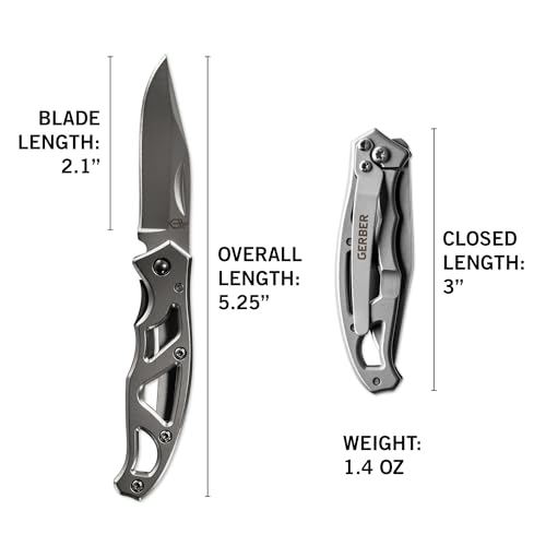 Gerber Gear Paraframe Mini Pocket Knife, 2.2" Fine Edge Small EDC Folding Knife with Safety Lock for Everyday Carry, Gifts for Men, Stainless Steel - image 7
