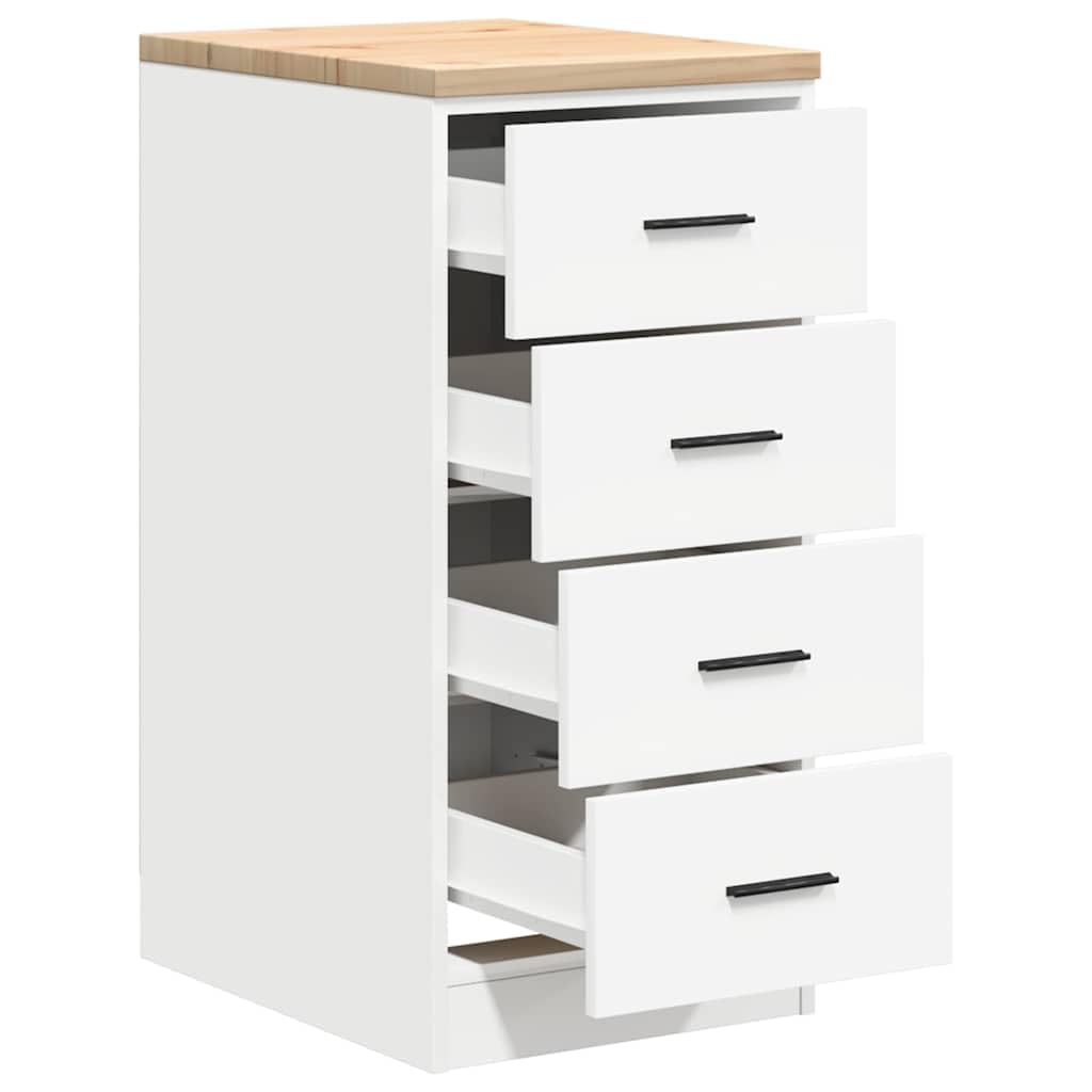 Armoire de Rangement de Garage Blanc 40x51x85 cm Bois de pin,Entreprise & Industrie,Stockage Industriel,Armoires industrielles,23.85 kg-860589