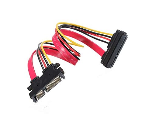 Cable Extensión Serial ATA 22pin 7+15pin Male a Female miniatura 4