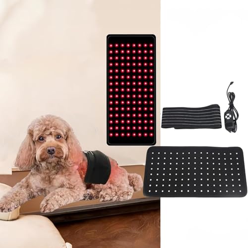 Image of MANON ROSA Red Infrared Light Therapy Belt Pets: Wearable Device for Tissue Repair Relieving Sciatica Joint Back Pain in Small Medium Large Dogs Cats (Small,60 Lamp Beads)