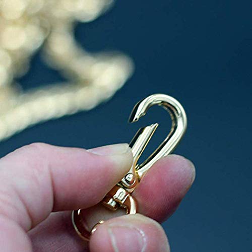 Searea 55\" Iron Flat Chain Strap - Handbags Accessories Replacement Chains for Wallet Purse Straps Shoulder Straps, with 2 Metal Buckles (Gold)