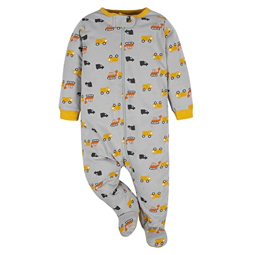 Gerber Sleep 'N Play Śpioszki dziecięce dla chłopców ze stópkami, 4-pak