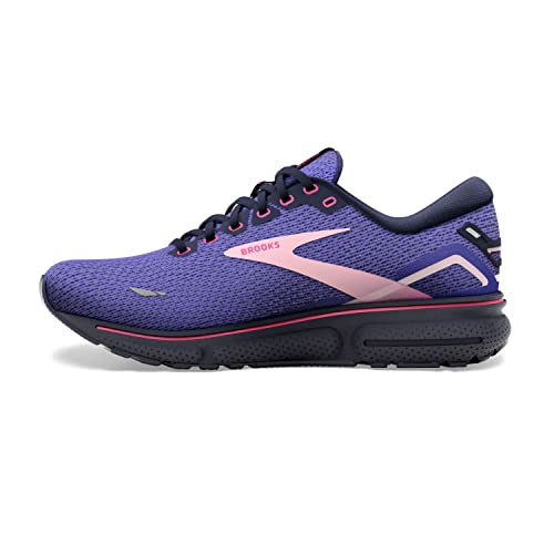 Brooks Brooks Women's Ghost 15 Neutral Running Shoe - Blue/Peacoat/Pink - 5 Medium