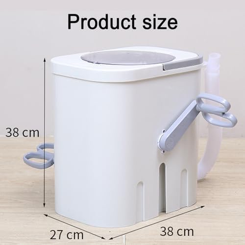 Lavadora manual, lavadora de manivela, con cesta de lavado, doble modo, eléctrica, para dormitorios, apartamentos y camping.