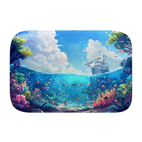 Tapis de bain en mousse de qualité supérieure design moderne taille L - 2