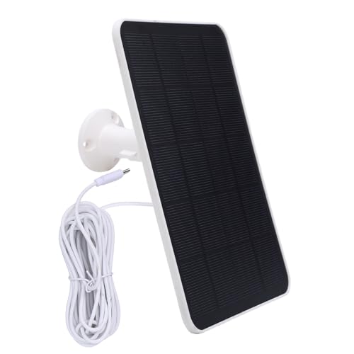 Panel solar para camaras de seguridad 6W Tipo C cable impermeable 5 metros 6