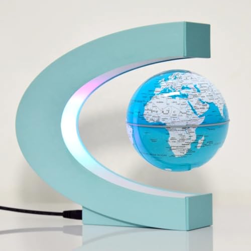 Luminária Antigravidade Magnética Globo Flutuante Levitação Magnética Iluminação LED Rotação 360 Gra
