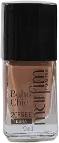 Esmalte Nude Médio Marfim 9 ml – Coleção Boho Chic – Duna (tom bege rosado sofisticado) – Hipoalergênico 20FREE, Sem Formol, Longa Duração