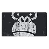 マウスパッド ゴリラの顔ロゴ 大型 ゲーミング 特大 おおきい ゴム底 光学式 マウス対応 滑り止め 耐久性 良い おしゃれ かわいい 防水 適度な表面摩擦 40cm X 75cm e61