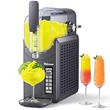 RELEXNOW Slushie Machine No Ice Needed, 88 oz Slushy Machine for Home, Professional 6 in 1 Frozen Drink Maker with Self-Cleaning for Margaritas, Frappés, Milkshake and More