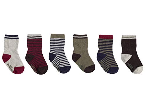 Robeez Fall Basics Baby Boy Hosiery Socks 6pk sizes 0-6, 6-12, and 12-24mo