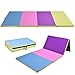 Giantex 4'x10'x2 Gymnastics Mat Folding Panel Thick Gym Fitness Exercise (Multi-Colors)