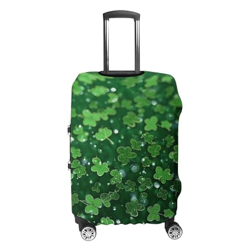 Carry on Luggage Cover Background St Patrick's Day Glitter Suitcase Covers for Luggages Tsa Approved Travel Luggage Sleeve Protector Elastic Suitcase Protector Anti-Scratch Washable Fits 19-30 Inch Ca4