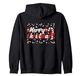 Candy Cane Merry Christmas Red Candy Snowflakes