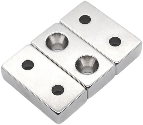 5/10/20pcs 40x20x5-5 Quadrate Neodymium Double Hole 5mm Magnetic Rare Earth 40 * 20 * 5-5 magnet(15pcs)