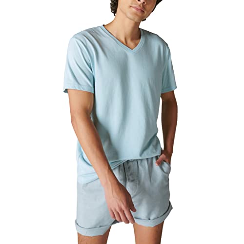 Image of Lucky Brand Men's Venice Burnout V Neck Tee