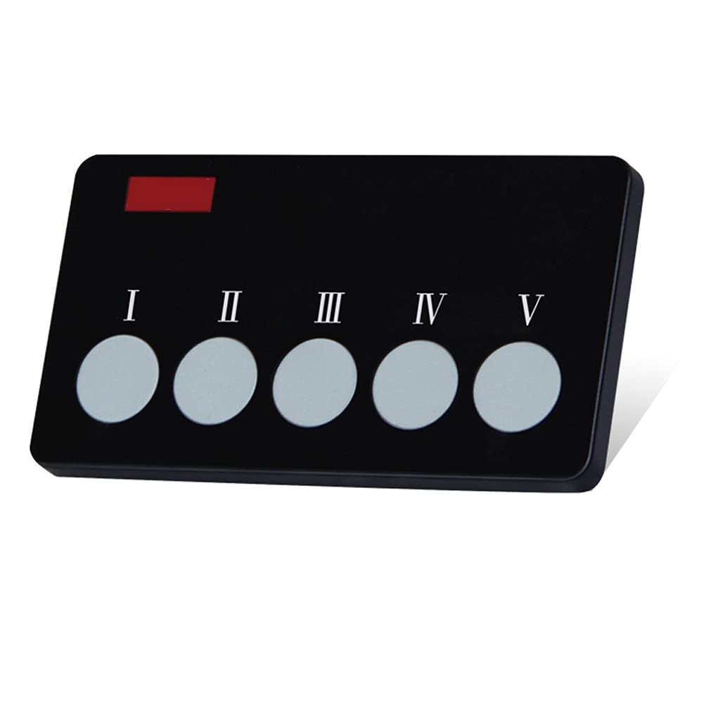 SINGCALL Sistema de Llamada para camareros, Sistema de Llamada inalámbrico | para cocina y camareros, ideal para restaurantes, hoteles, bares y cafeterías, 5 receptores tipo reloj+1 pulsador de llamada