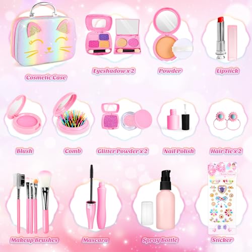 Pretend Fake Makeup Kit for Little Girls Toddlers - Image 2