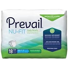 Prevail Nu-fit? Briefs - Case/72 (Lg (45 - 58 HIPS))