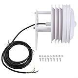 FACAIIO Abdeckung für Sonnenstrahlung mit integrierter Rollladenbox zum Schutz der Wetterstation, Temperatur- und Feuchtigkeitsmessung (Lichtintensität)