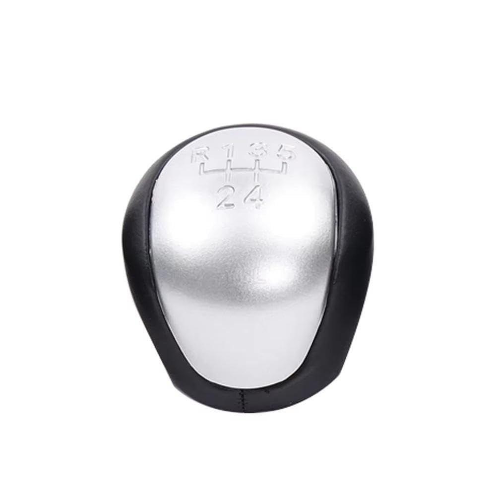 YDXHERTA for Hyundai for Elantra I30 2008-2012 for Kia for Forte for Cerato for Koup 2009-2013 5 Speed Gear Shift Knob Auto Parts(Silver)