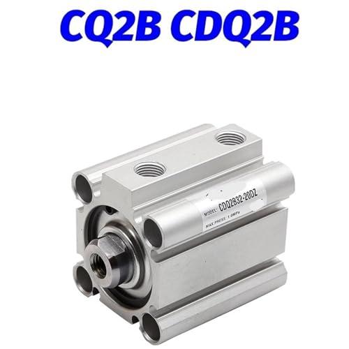 Cilindro compacto CDQ2B32-20DZ SMC compatible de doble efecto con carrera de 20mm 4