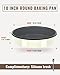 MCCSI 10 inch Enamel Cake Pan Round Roasting Pan h Roaster Tray Non-Stick High Temperature Resistance Cookware for Baking Bread Pie Oven Dishwasher Safe, Easter Valentine Gift Bundt Pan