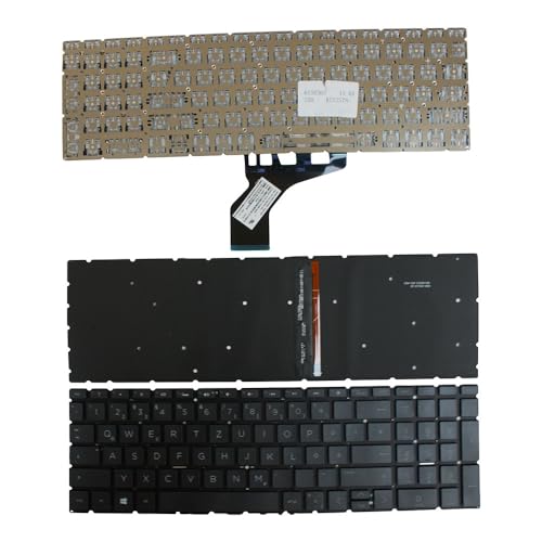 Clavier rétro-éclairé pour HP 15-da1843ng Power4Laptops noir allemand