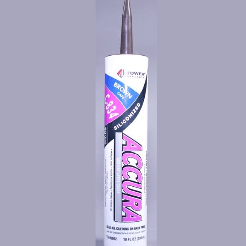Image of Tower Sealants |Accura Siliconized Acrylic Latex Caulk 10.0 fl oz - Brown