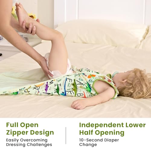 Image of babee Reshinee Bamboo Viscose Sleep Sack for Babies and Toddlers 1.0 Tog Wearable Blanket 2-Way Zipper Baby Shower Gifts