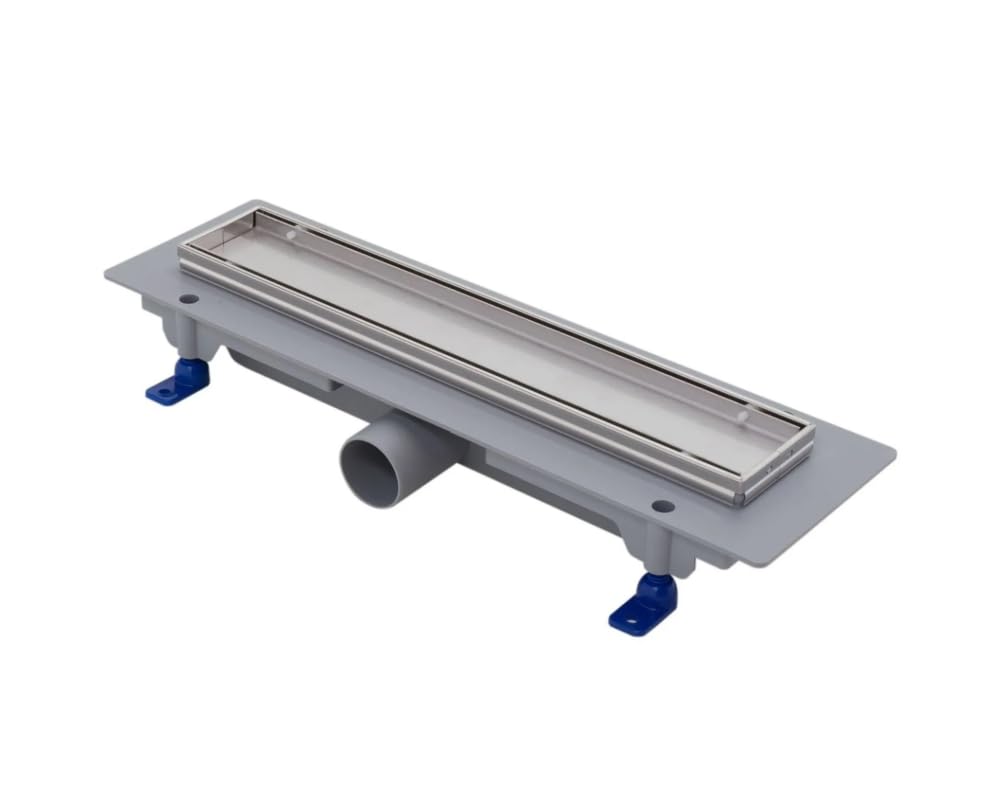 Fluidmaster SCHWAB - Canalina per doccia standard, griglia da 350 mm, scarico da 40 mm, altezza 65 mm (regolabile da 65 a 87 mm), telaio da 15 mm, portata 35-38 l/min (EN 1253-2), portata K3 (300 kg)