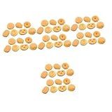 Kisangel 56stücke Miniatur Lebensmittel Dänische Kekse Dekoration Für Puppenhaus Realistische Modelle Für Miniatur Küche Puppenhaus Zubehör Resin Material