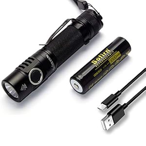 sofirn SC31 Pro Lampe de Poche Rechargeable, Lampe Torche Super Lumineuse 2000 Lumens avec LED SST40 6500K, Anduril 2 UI, IPX8 Étanche Lampe EDC avec Capuchon Arrière Magnétique