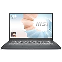MSI Modern 15, AMD Ryzen 7 5700U, 15.6 Inches Fhd IPS-Level 60Hz Panel Laptop (8Gb/512Gb Nvme Ssd/Windows 11 Home/Carbon Grey/1.6Kg), A5M-280In
