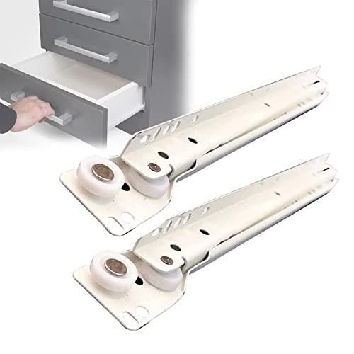 Guías de metal para cajones que se atascan con tornillos de fácil fijación