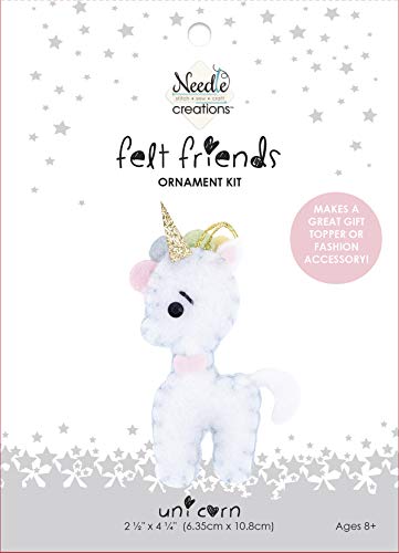 FABRIC EDITIONS Unicorn Needle Creations Felt Ornament Kit