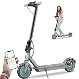 EGGKING Electric Scooter, 8.5" Tires, Powerful 350W Motor, Max 15 Miles Long Range, Top Speed 19 MPH, Lightweight and Foldable Commuting Scooter, Dual Lighting System and Drum Brake, Smart APP Control
